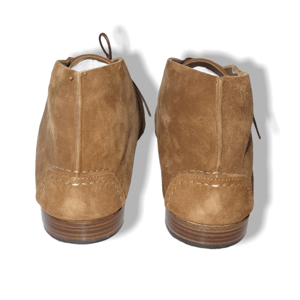 Hermes Brown Suede Men Boots Shoes Sz42,5