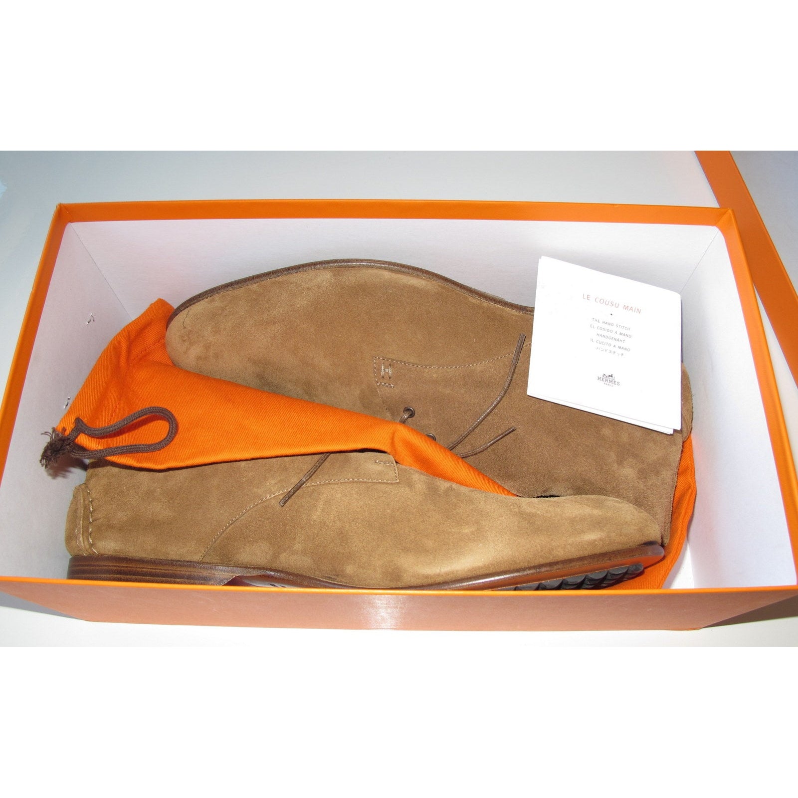 NIB Mens Brown Suede Shoes NIB JOSEPH ABBOUD AARON LEATHER LACE-UP SAND SUEDE SHOES  main image 2