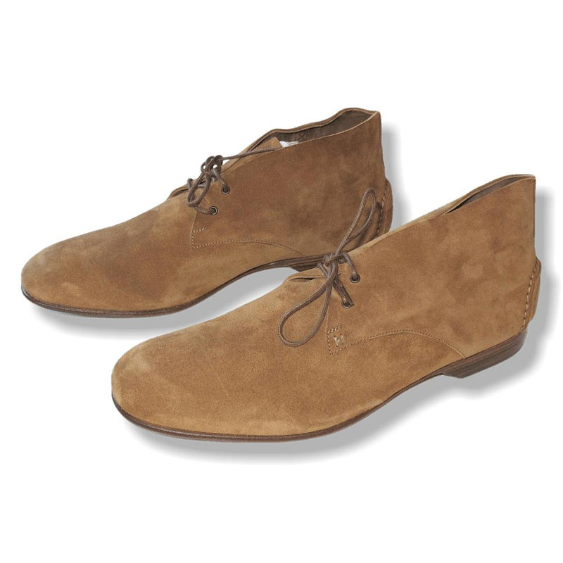 Hermes Brown Suede Men Boots Shoes Sz42,5