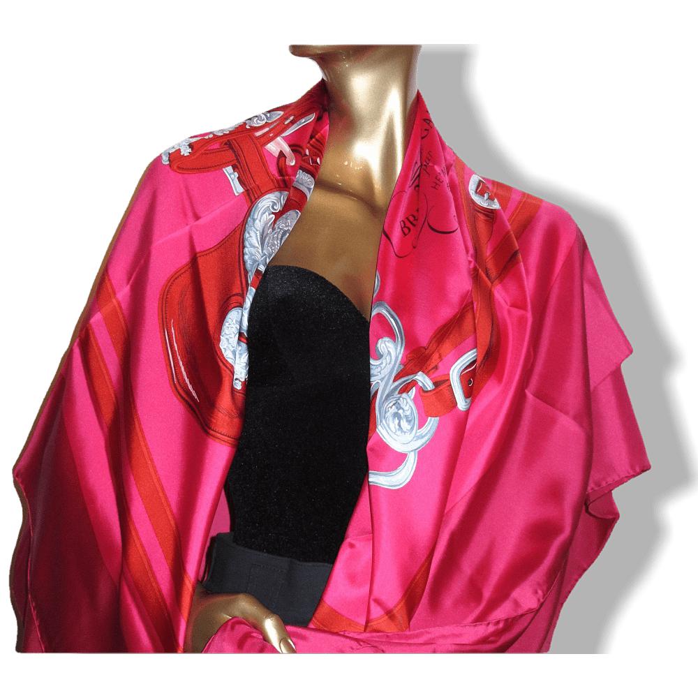  Hermes Fuchsia Red Grey Brides de Gala Twill Light 140