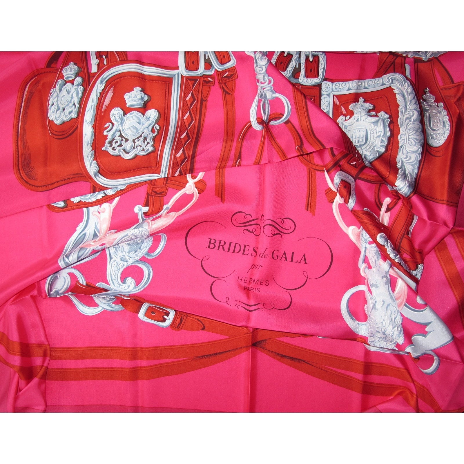  Hermes Fuchsia Red Grey Brides de Gala Twill Light 140