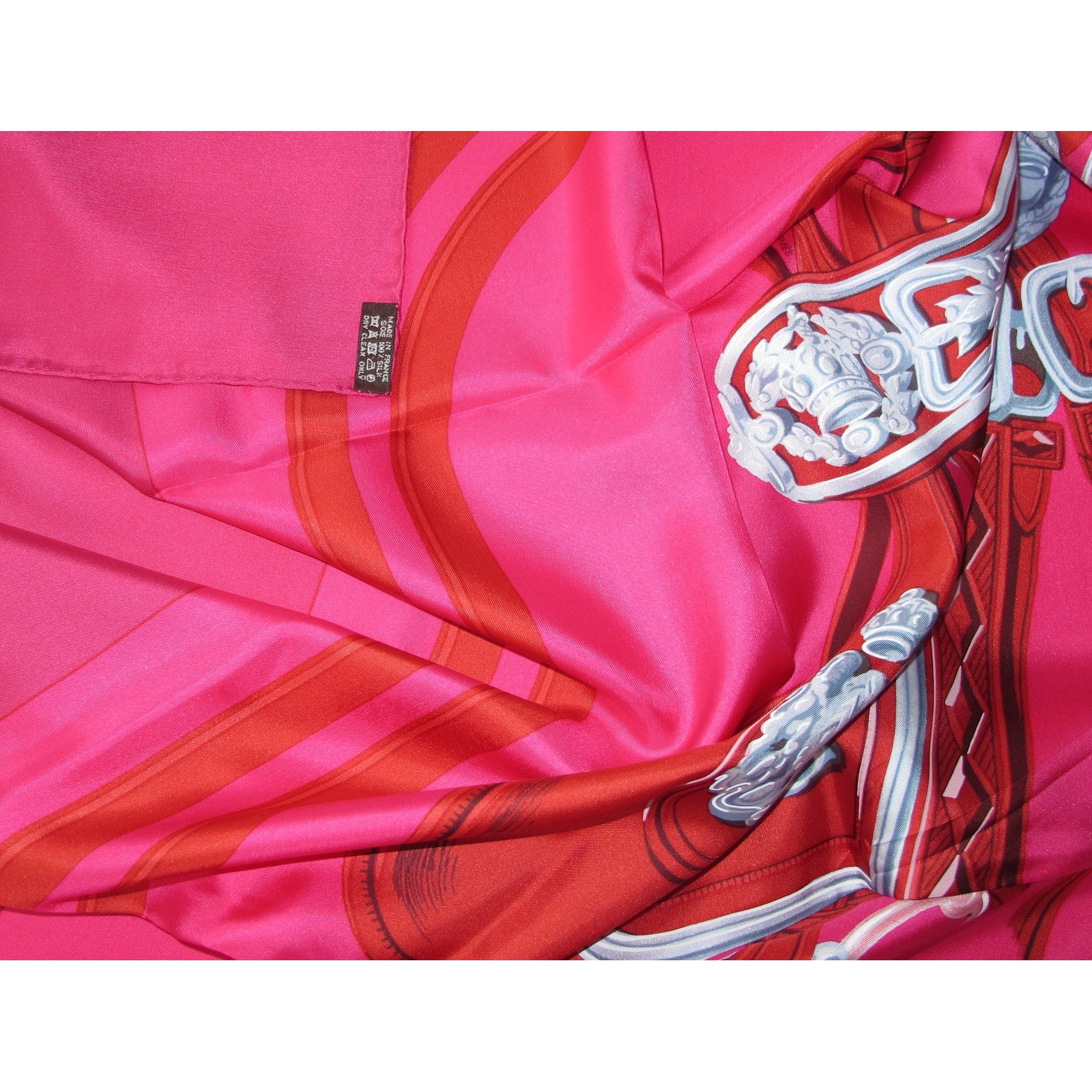  Hermes Fuchsia Red Grey Brides de Gala Twill Light 140