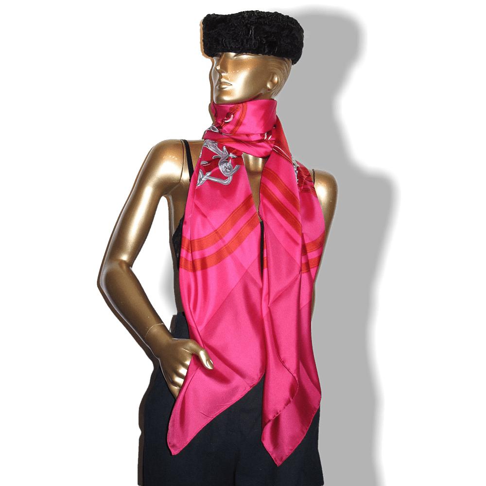  Hermes Fuchsia Red Grey Brides de Gala Twill Light 140