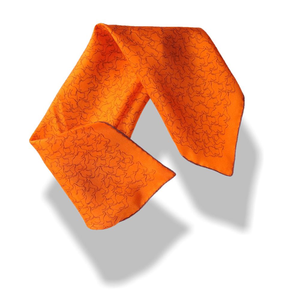 Hermes Tampons Equestres Gavroche Pocket Scarf 45