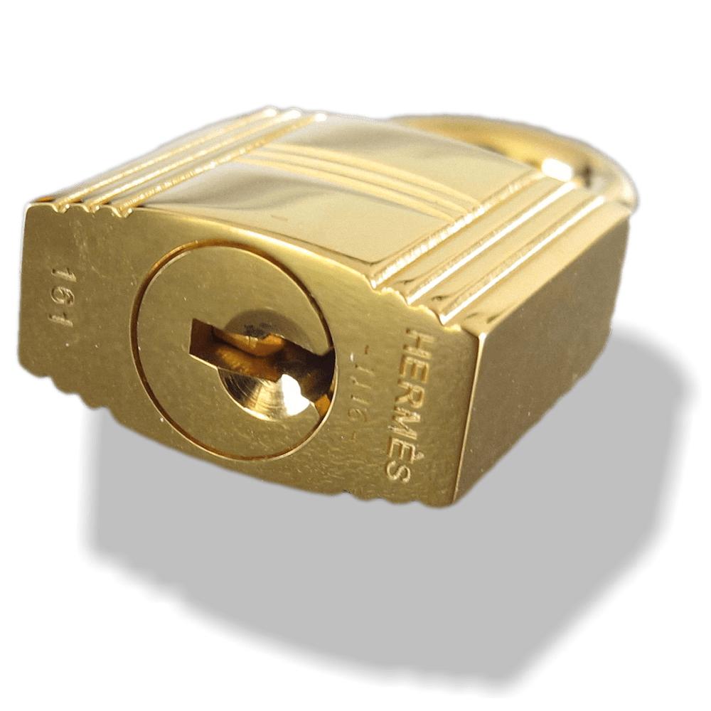 Hermes Cadena Lock 2 Keys 161 Gold Set Cadena Lock set Birkin Kelly