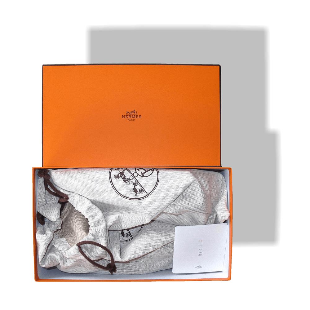Hermes Print Silk Modernism Tropical Flat Ballerines Shoes