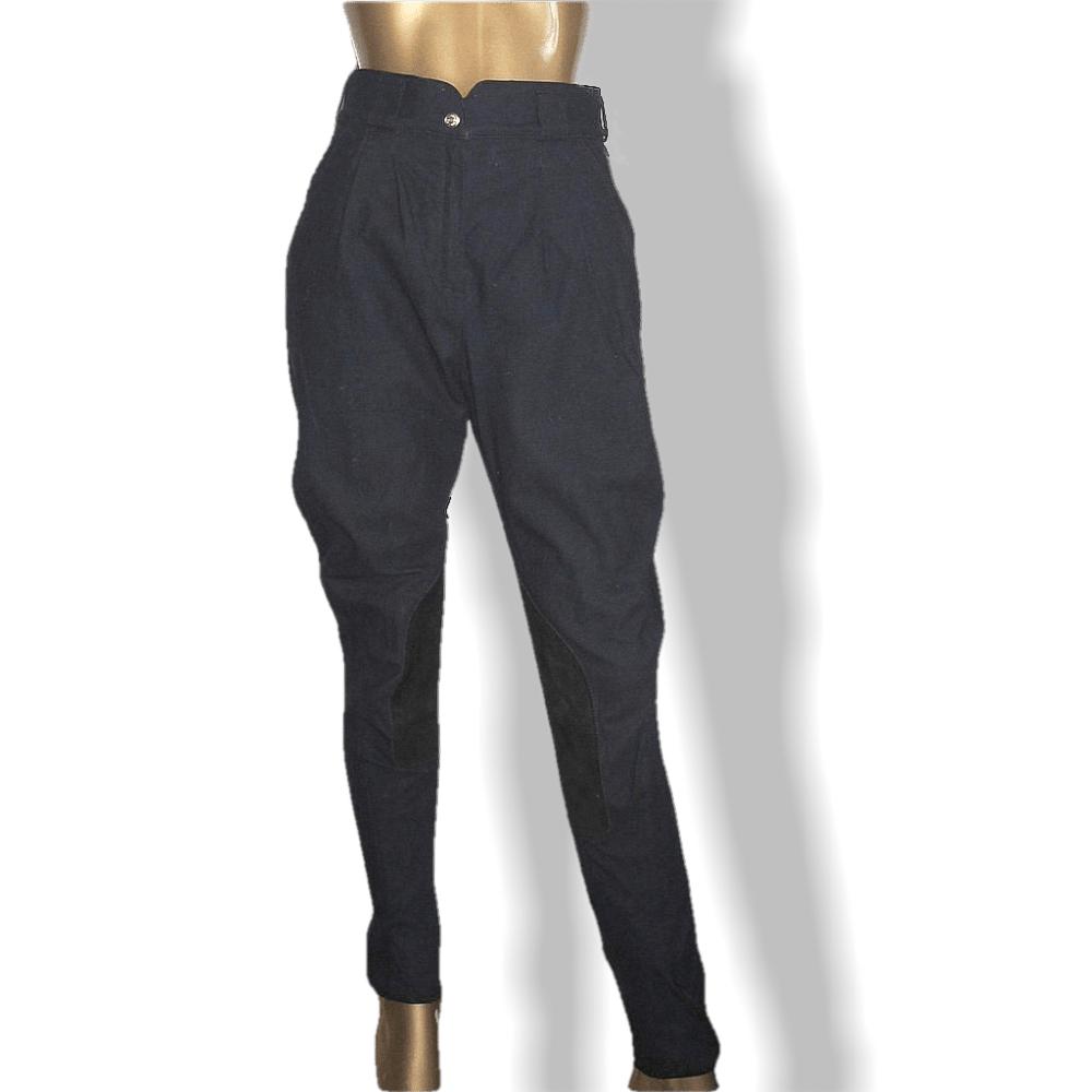 Hermes Black Ladies Horse Riding Breeches Jodhpurs 
