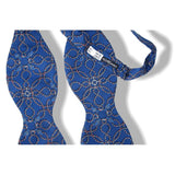 Hermes Blue Silk Bow Tie