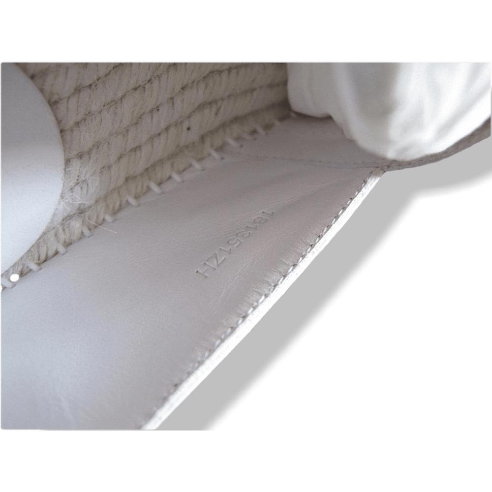 Hermes White Perforated Lambskin Nappa Eusebio Espadrilles Sneakers