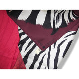 Hermes cw02 Fuchsia Plum Red Purple Zebra Pegasus Twill 90