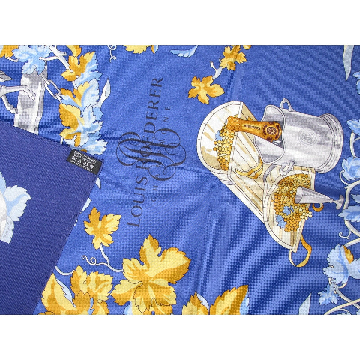 Hermes for Louis Roederer Vendanges Exclusive Limited Twill scarf.