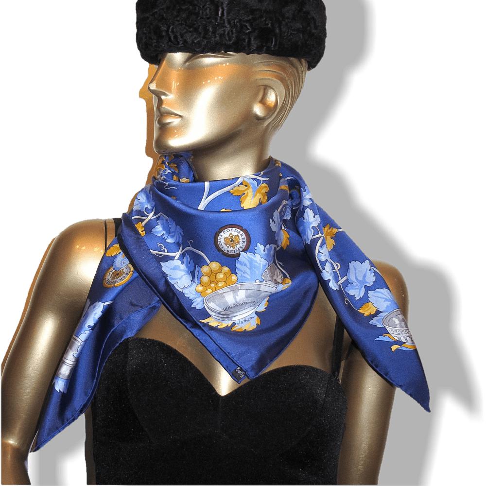Hermes for Louis Roederer Vendanges Exclusive Limited Twill scarf.