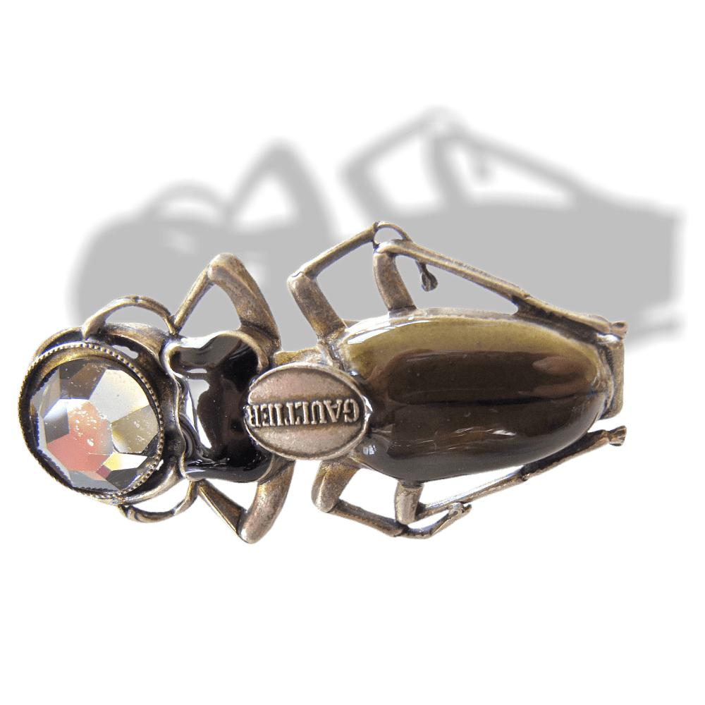 Jean-Paul Gaultier Beetle Enamel Tie Twilly Pin