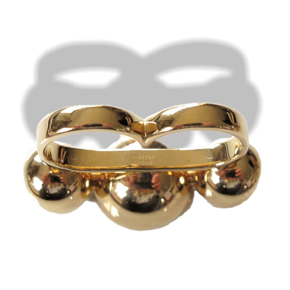Louis Vuitton Numbered 'Coup de Poing ' Oversized Twist Band Unisex Ring