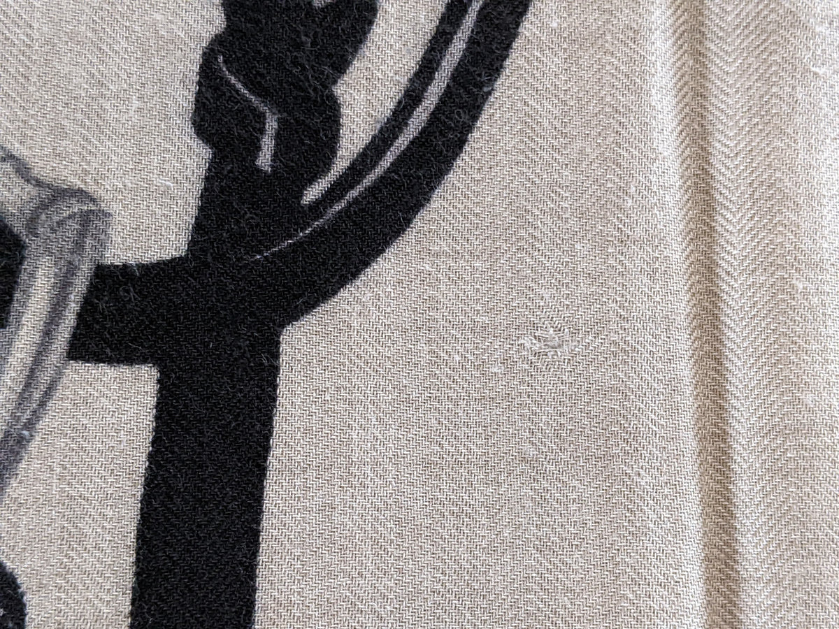 Hermes Naturel/Noir/Or BRIDES DE GALA by Hugo Grygkar Cashmere 65%/35% Silk Shawl 140 RARE!