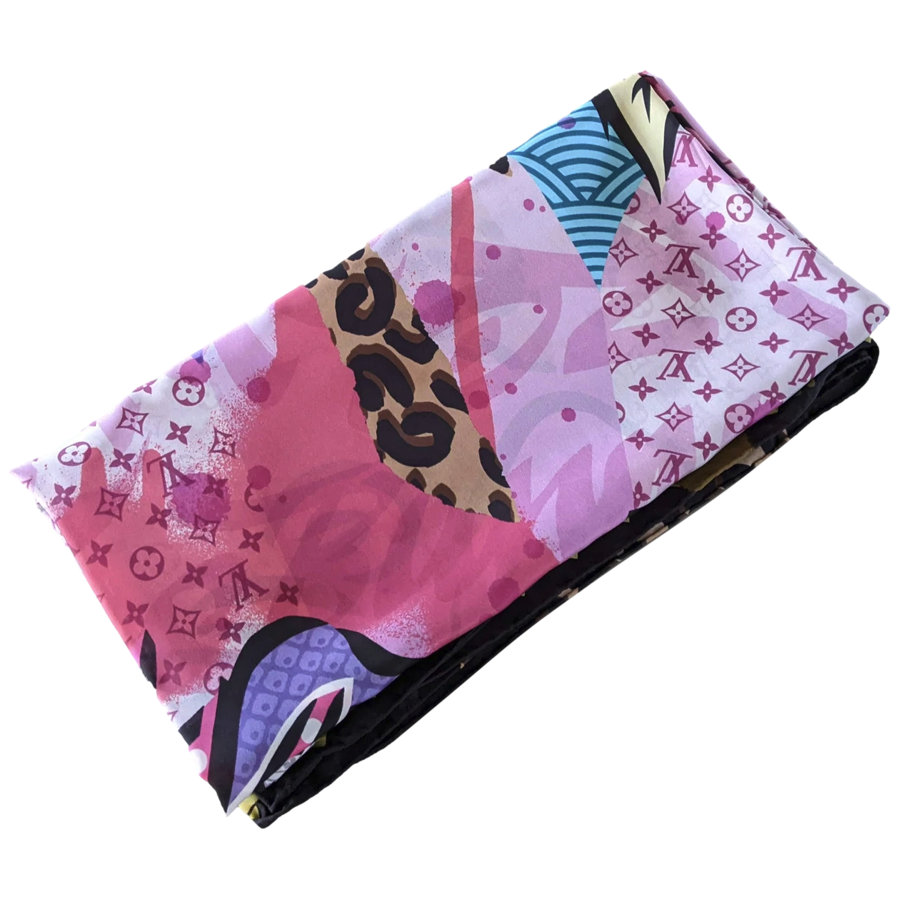 Louis Vuitton & Aiko Limited Artist Scarf Silk Shawl 140