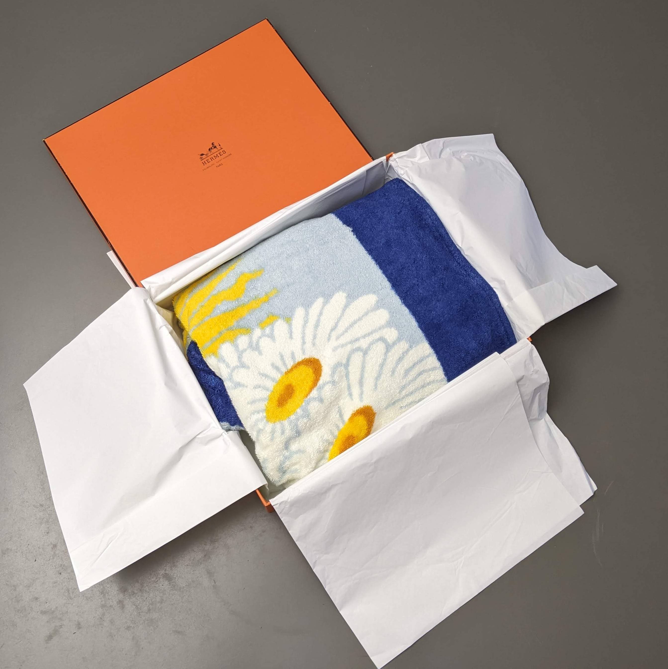 Hermes 1995 Special Issue "Cent Ans Gaumont" Tapis de Plage Terry Beach Towel 150 x 90cm, BNIB!