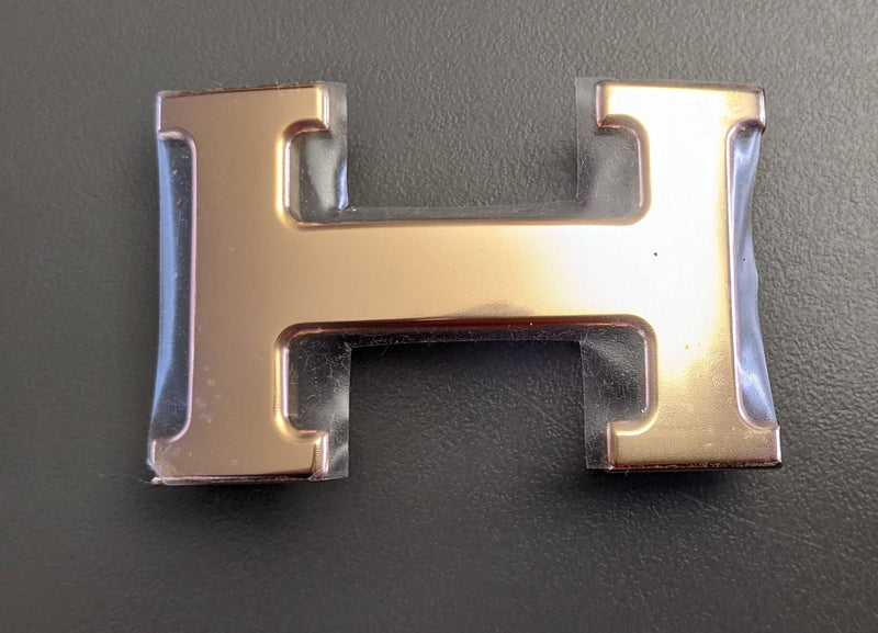 Hermes Plated Pink Gold "Boucle de Ceintre H" Buckle 32 mm
