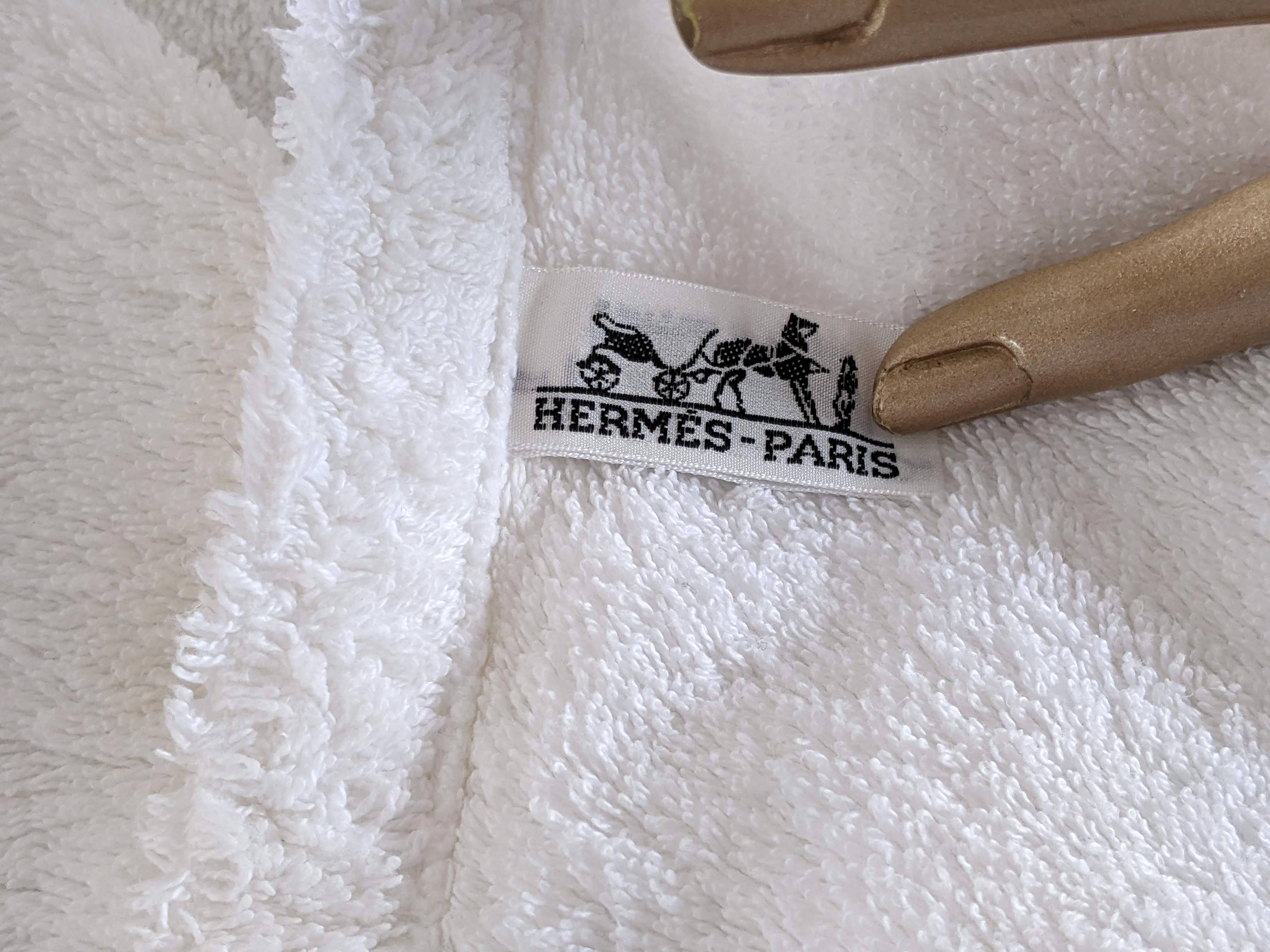 Hermes Vintage Embroidered "Jungle Love" Velcro Terry Beach Skirt with Large Pocket