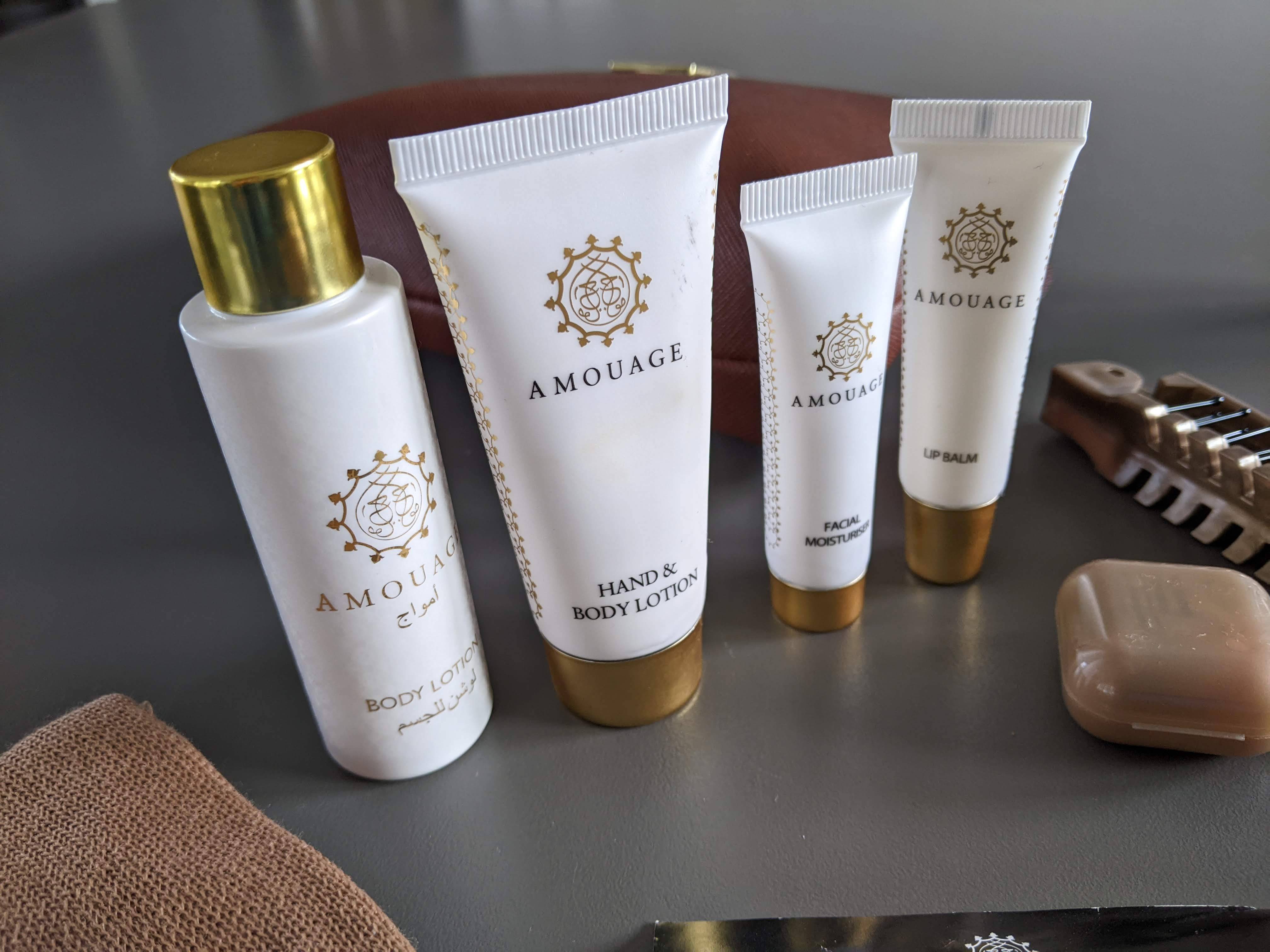 Amouage for Oman Air "Bolide" Zipped Cosmetic Kit Clutch Pochette Bag for VIP First Class only