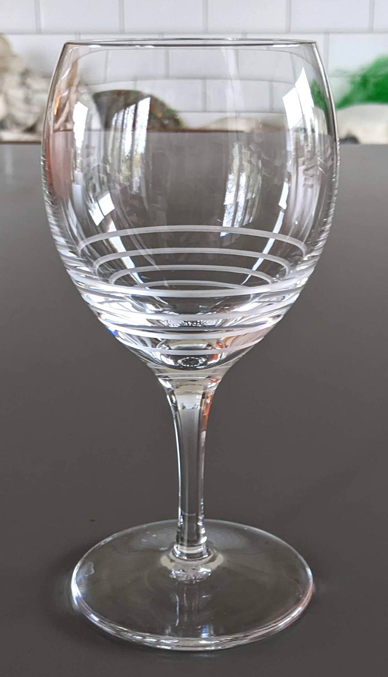Hermes Vintage Saint Louis Crystal "Fanfare" Red Wine Glass 16 cm