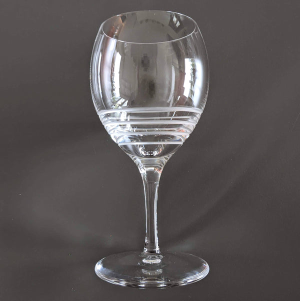 Hermes Vintage Saint Louis Crystal "Fanfare" Red Wine Glass 16 cm