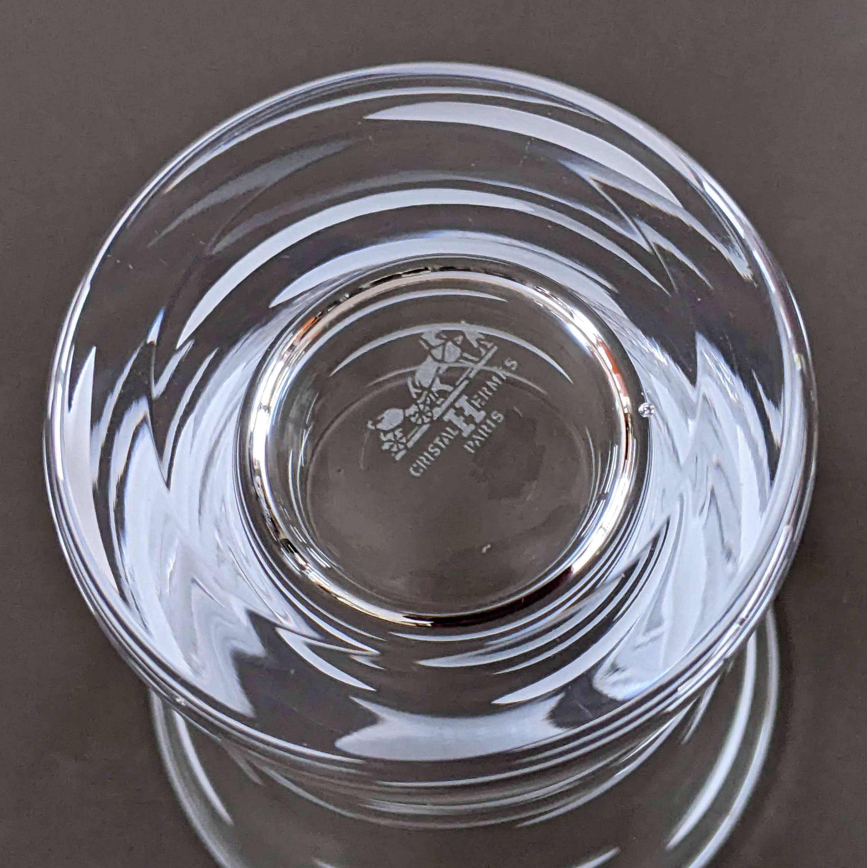 Hermes Saint Louis Crystal "Fanfare" Glass 10,5 cm