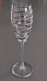 Hermes 2007 Saint Louis Crystal "Fanfare" Champagne Flute 22 cm