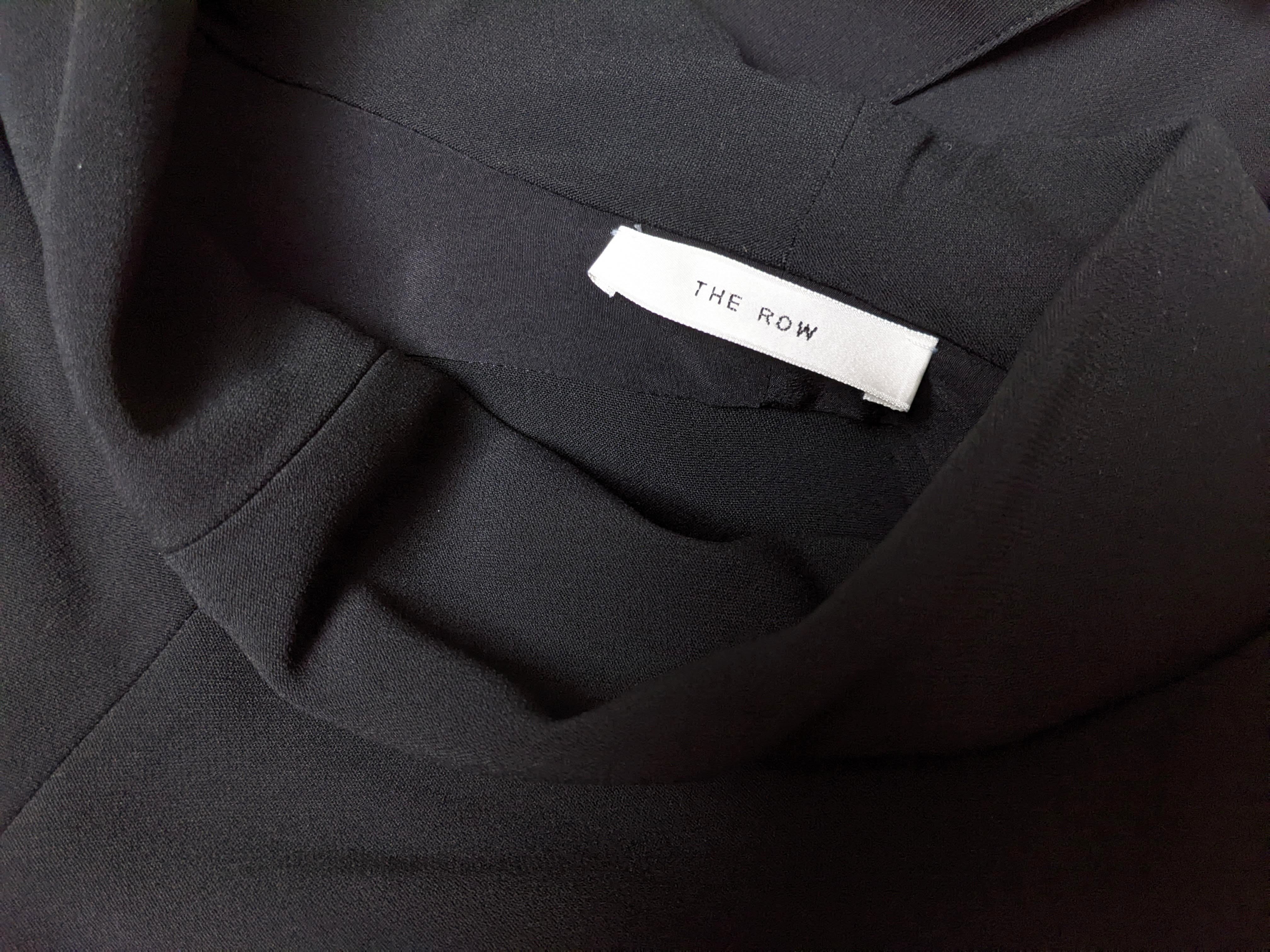 The Row Retro "Barbara" Black 3/4 Long Dress SzM