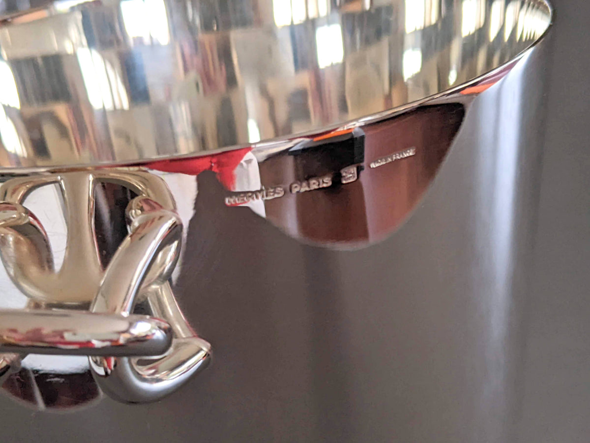 Hermes Silver Plated "Chaine d'Ancre" Ice Bucket, Pristine Condition!