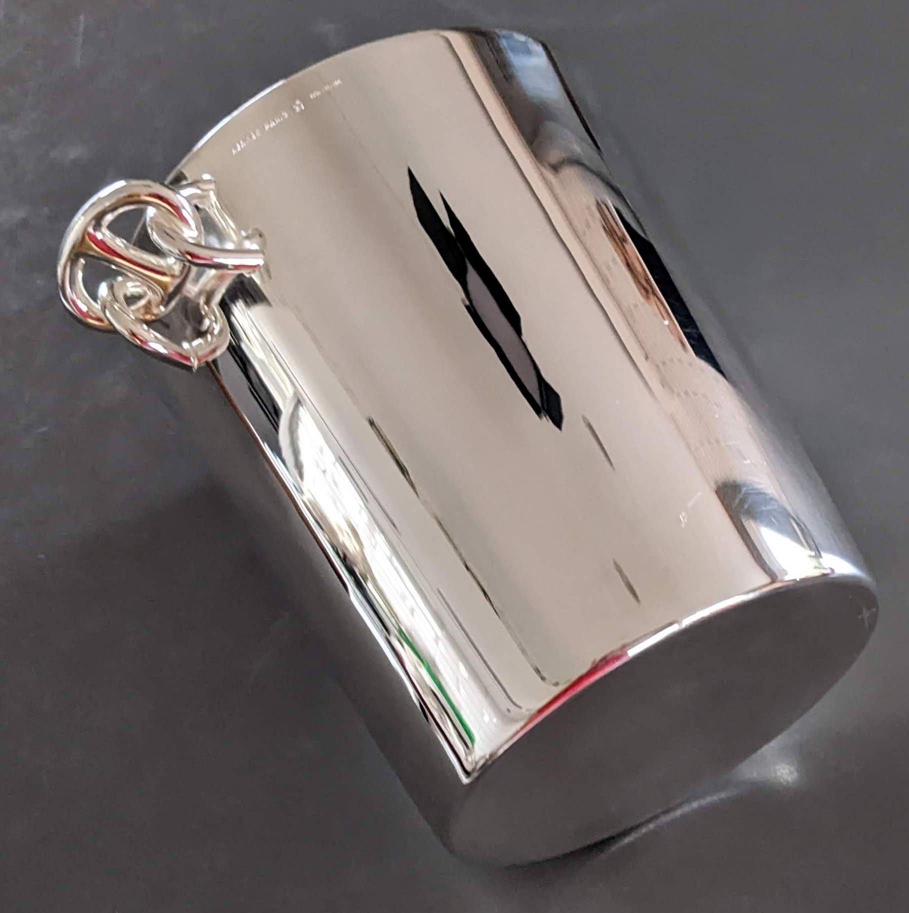 Hermes Silver Plated "Chaine d'Ancre" Ice Bucket, Pristine Condition!