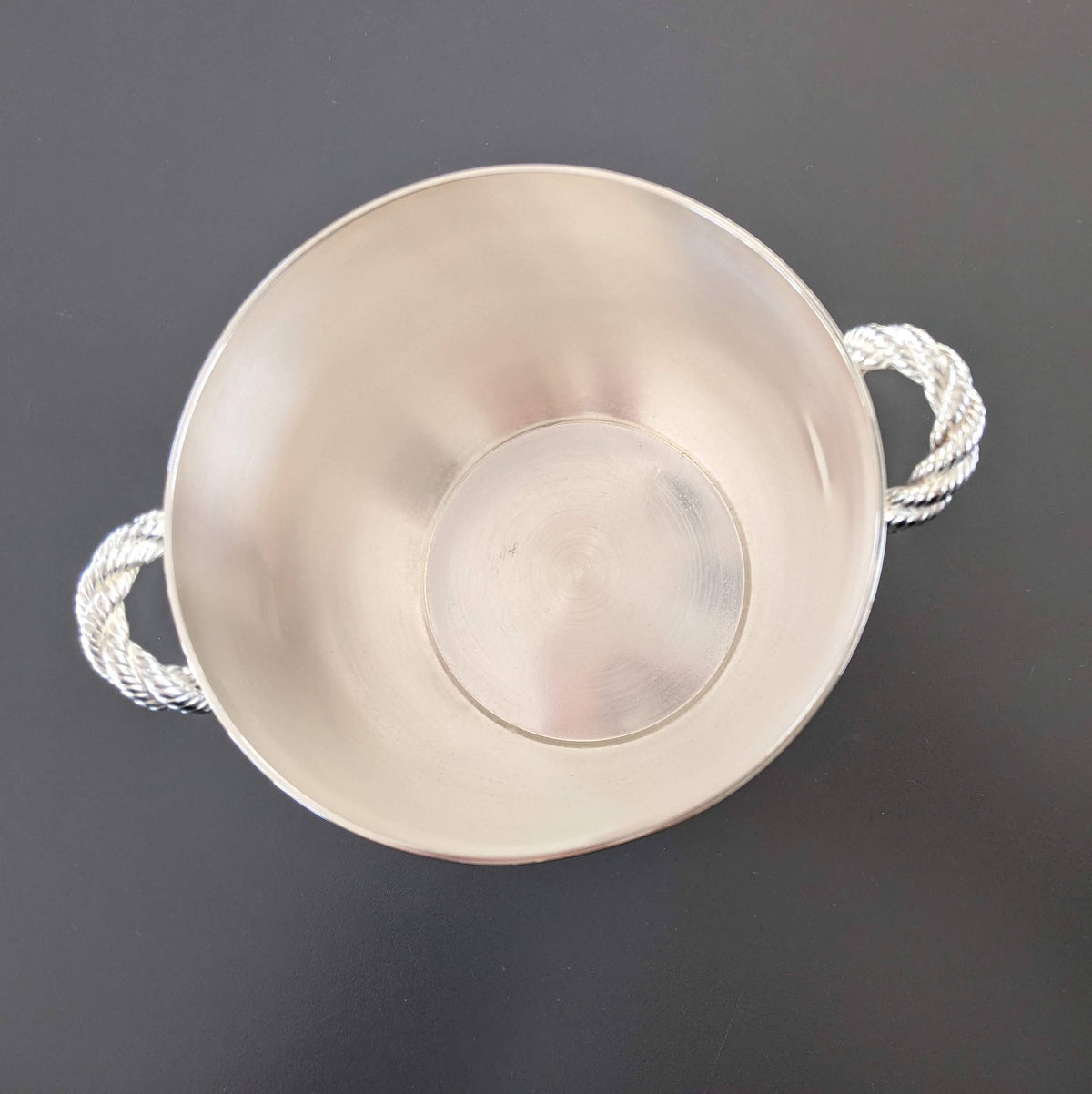 Hermes Silver Plated "Noeud Marin" Ice Bucket, Superb!