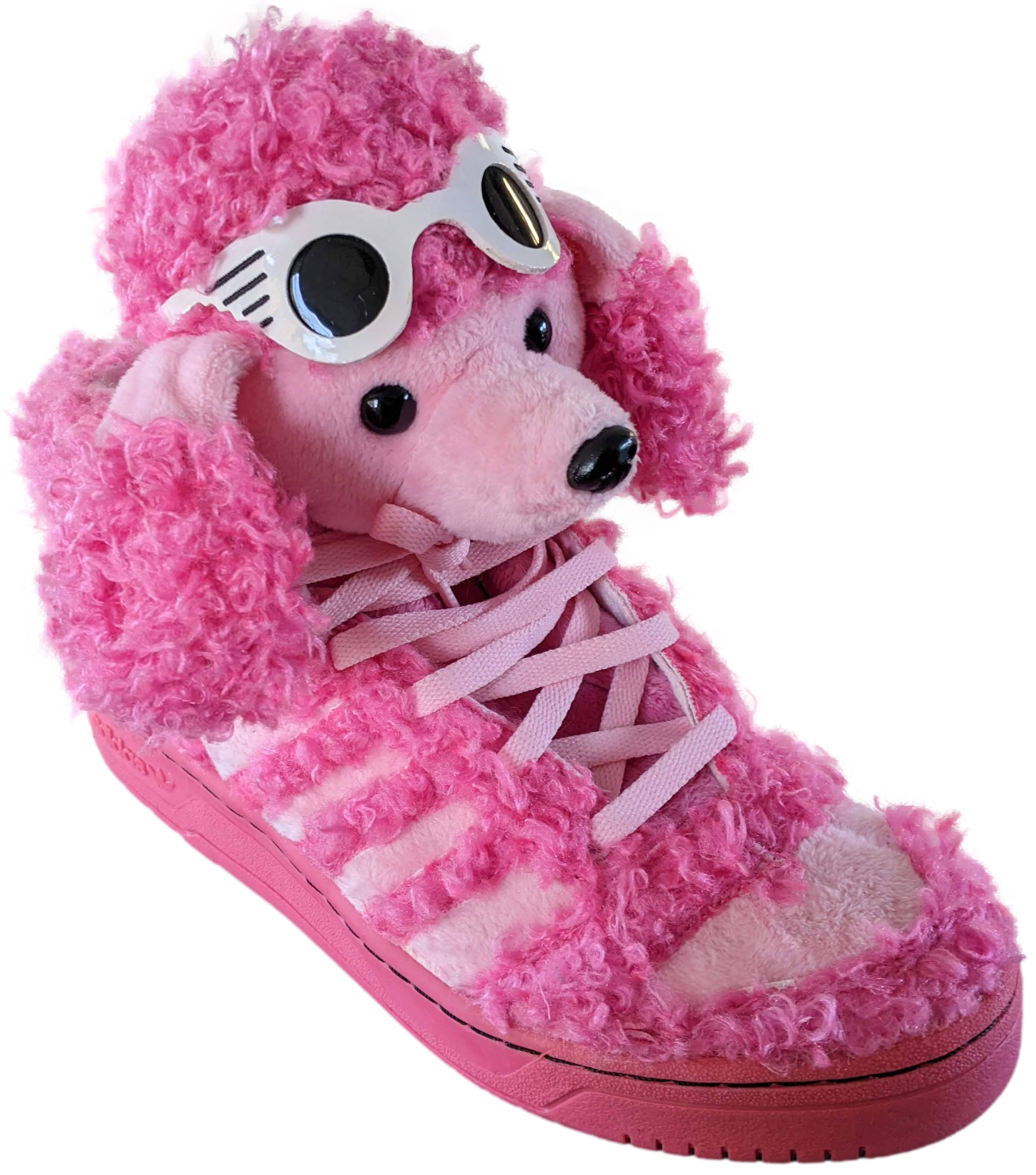 Produits Adidas & Jeremy Scott’s AH 12/13 Pink " Poodle " Trainer Teddy Sneaker Men Shoe Sz44