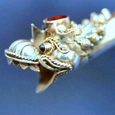 cigarette holder dragon Antique Silver Chinese Cigarette Holder Dragon