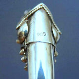 Antique Silver Chinese Cigarette Holder Dragon - poupishop
