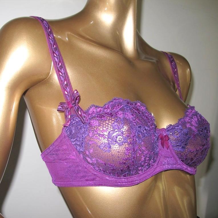 Aubade by Claude Pasquier Purple Laces Knot Bra, NWT - poupishop