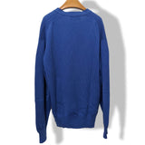 Ballantyne Men's Vibrant Blue 100% Cashmere Made in Scotland V-Neck Cardigan Sweater Sz 50, Pur luxe! - poupishop