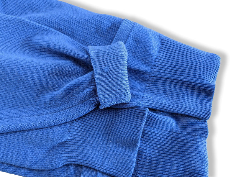 Ballantyne Men's Vibrant Blue 100% Cashmere Made in Scotland V-Neck Cardigan Sweater Sz 50, Pur luxe! - poupishop