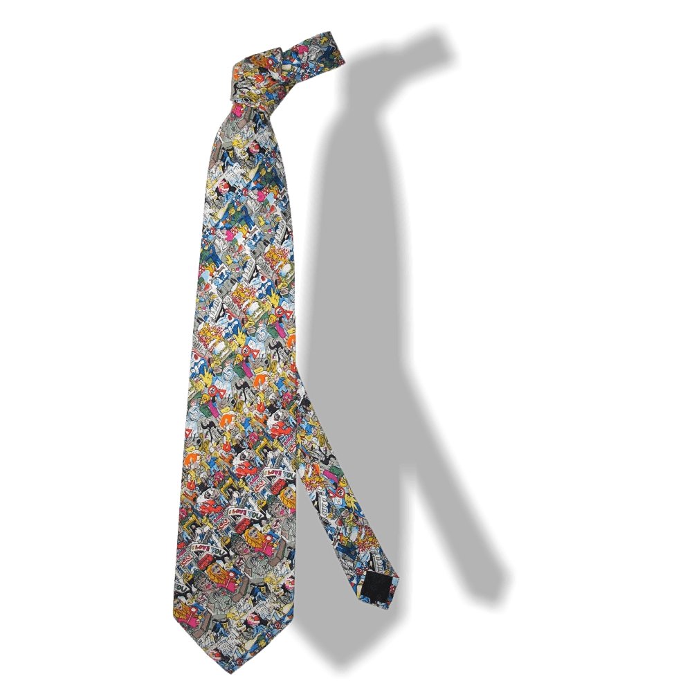 BASF Limited Edition VIP Multi Coloured I LOVE YOU Silk Tie, New! - poupishop