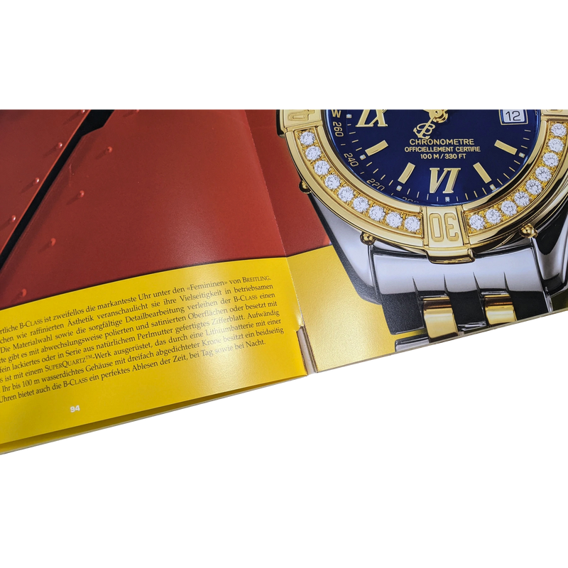 Breitling 1884 2002/2003 "1301" Chronolog 03 Catalogue for Professional Watches Resellers with Prices