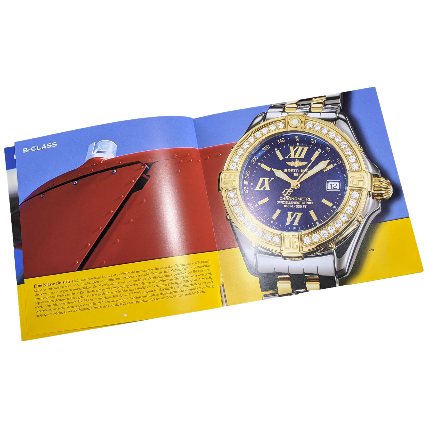 Breitling 1884 2002/2003 "1301" Chronolog 03 Catalogue for Professional Watches Resellers with Prices
