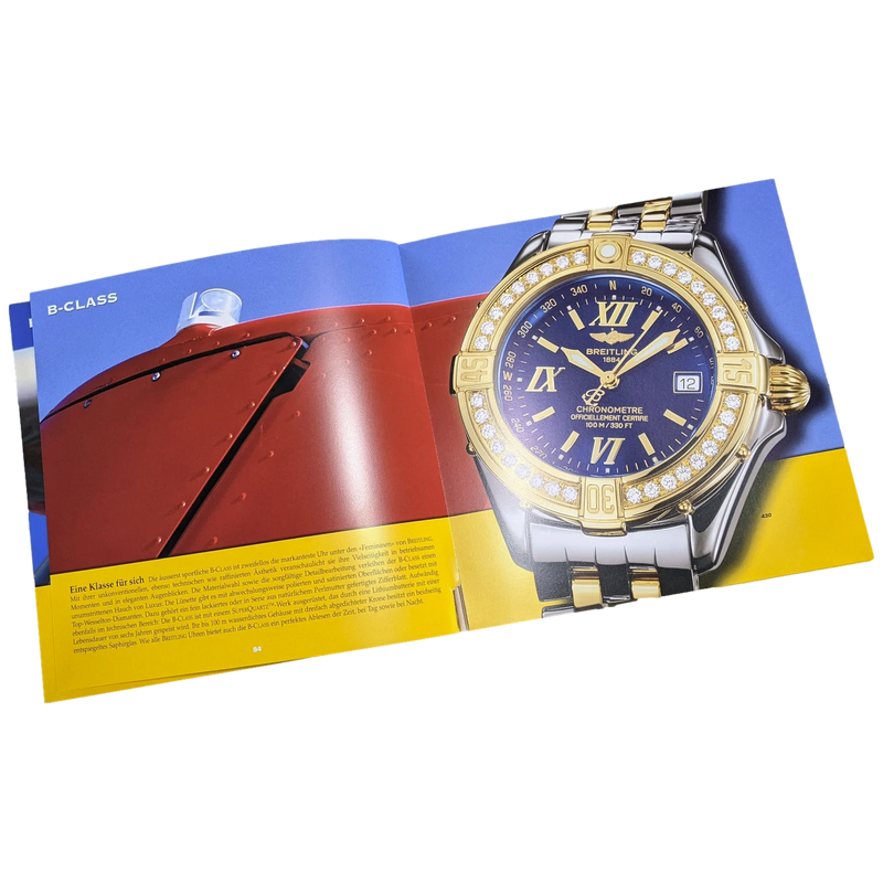 Breitling 1884 2002/2003 "1301" Chronolog 03 Catalogue for Professional Watches Resellers with Prices