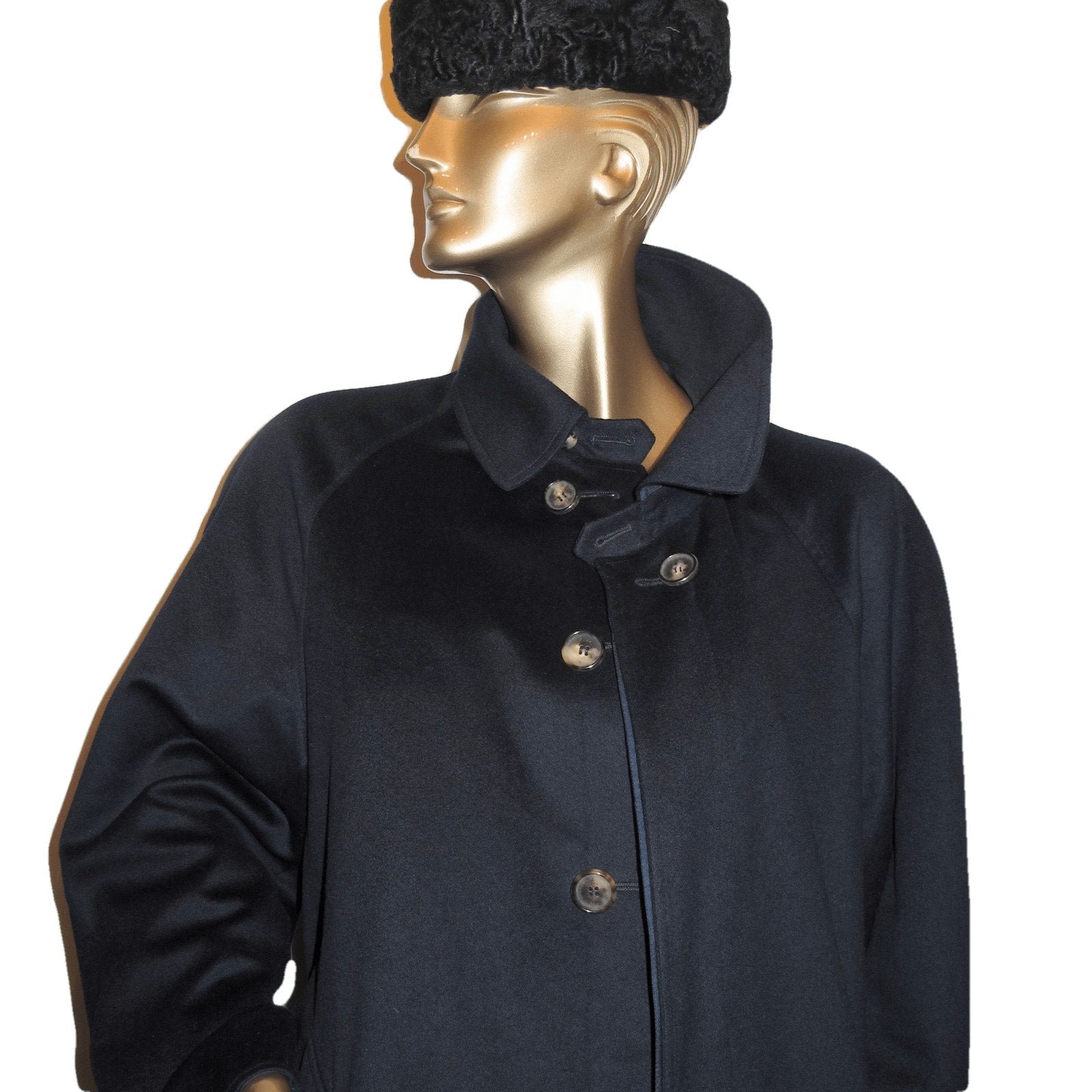 Brioni Men's Navy 100% Cashmere/100% Silk REVERSIBLE Coat Sz48, Pur Luxe! - poupishop