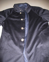 Brioni Men's Navy 100% Cashmere/100% Silk REVERSIBLE Coat Sz48, Pur Luxe! - poupishop