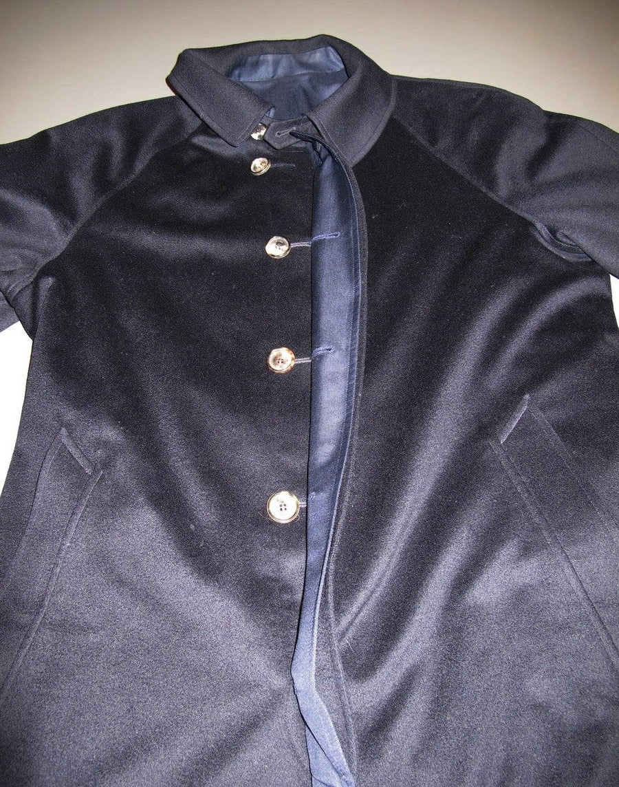 Brioni Men's Navy 100% Cashmere/100% Silk REVERSIBLE Coat, Pur Luxe! |  poupishop