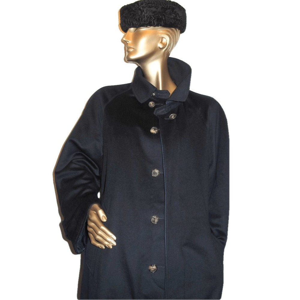 Brioni Men's Navy 100% Cashmere/100% Silk REVERSIBLE Coat, Pur Luxe! |  poupishop