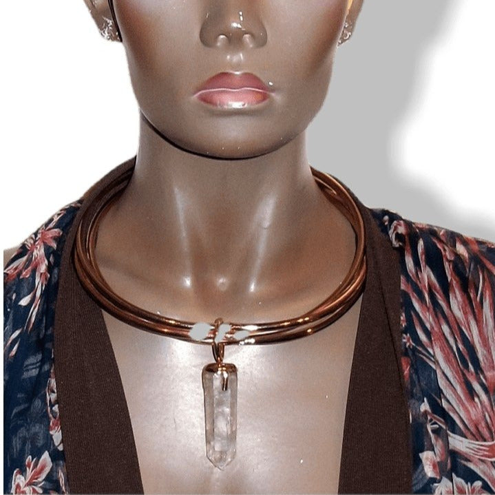 Cedric Charlier 2015 Spring Huge Rock Crystal Choker Impressive and fantastic, Box! - poupishop