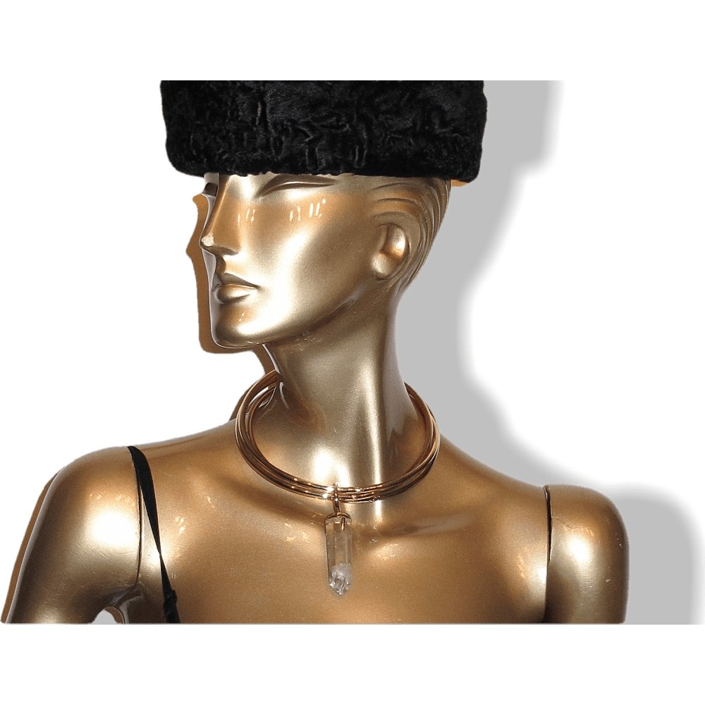 Cedric Charlier 2015 Spring Huge Rock Crystal Choker Impressive and fantastic, Box! - poupishop