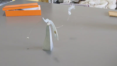 Hermes 2007 Brushed Steel / Acier Brossé Mobile "Shall we Dance? " by Pilippe Caron Mobile