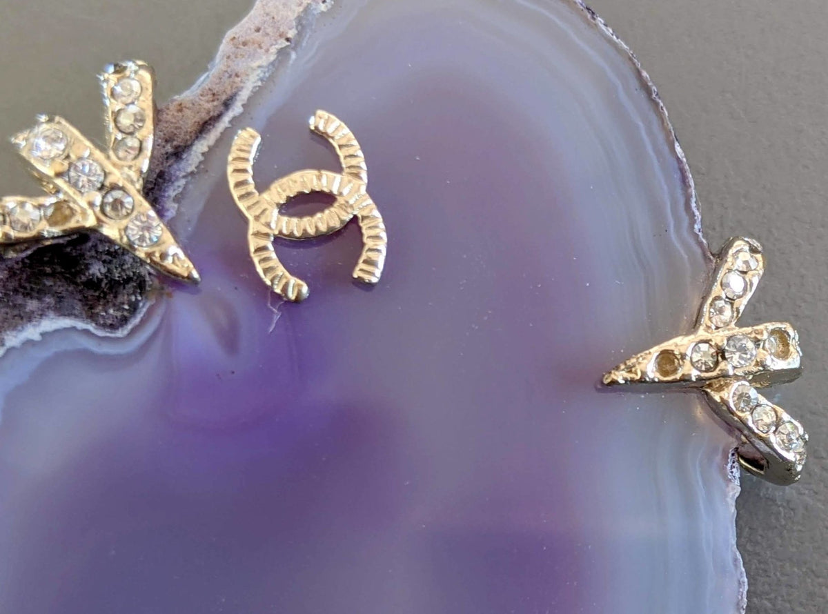 Chanel 2012 Incredible Large Mineral Purple AGATE Stone Brooch - poupishop